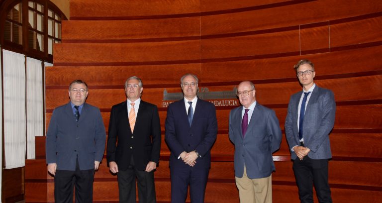 Encuentro con el presidente del Parlamento de Andalucía