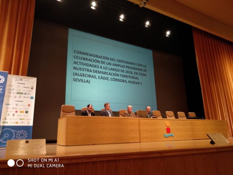 Presentación del Centenario en la Escuela Técnica Superior de Ingeniería de Sevilla