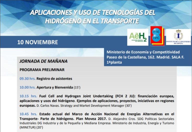‘Aplicaciones y uso de tecnologías del hidrógeno en el transporte’