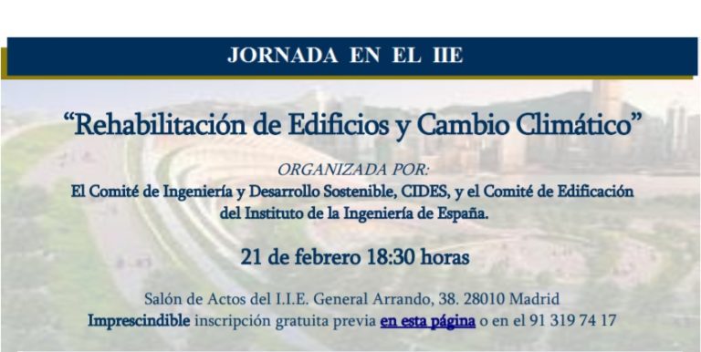 Jornada de Rehabilitación de Edificios y Cambio Climático