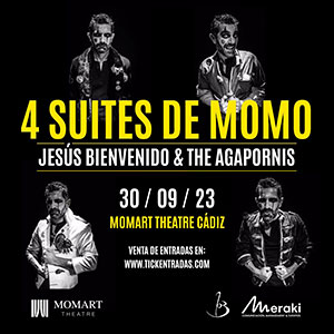 Espectáculo músical Jesús Bienvenido THE AGAPORNIS – 4 Suites de Momo