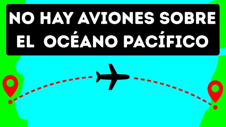 Por qué los aviones no vuelan sobre el océano Pacífico