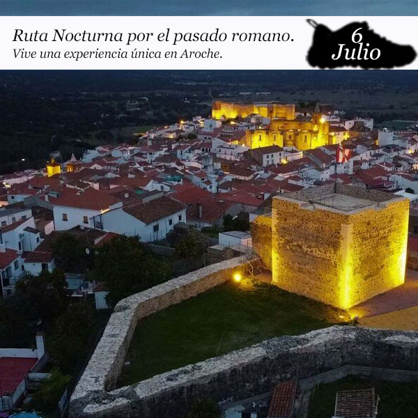 Ruta nocturna por el pasado romano de Aroche