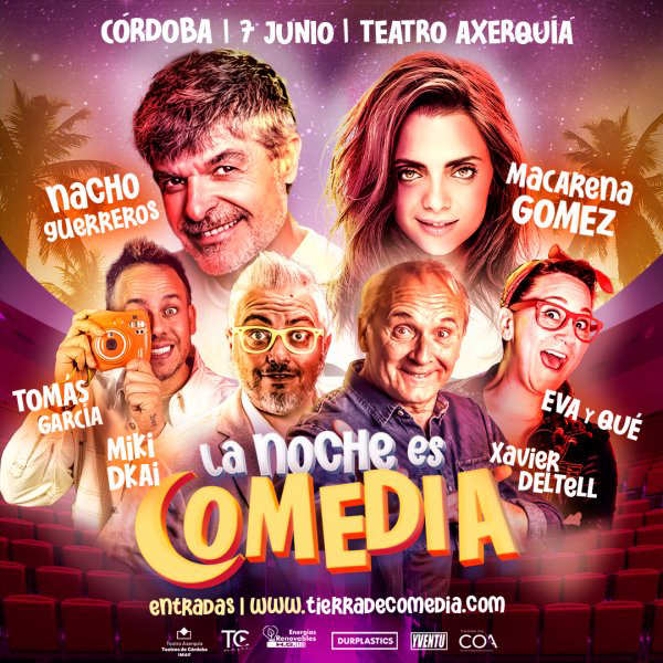ESPECTÁCULO CÓMICO LA NOCHE ES COMEDIA