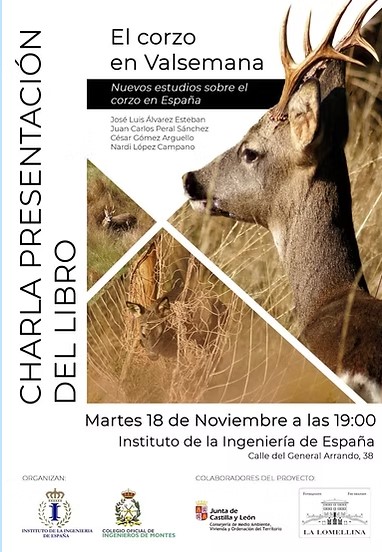 Charla Presentación del libro «El corzo en Valsemana. Nuevos estudios sobre el corzo en España»