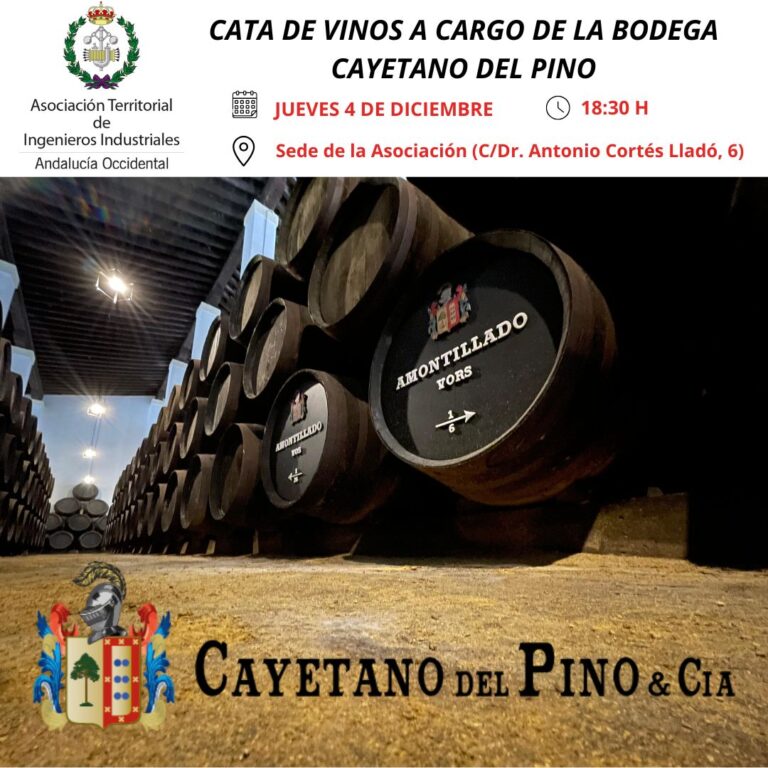 CATA DE VINOS A CARGO DE LA BODEGA CAYETANO DEL PINO