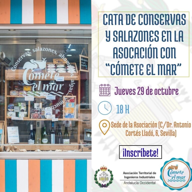 CATA DE CONSERVAS Y SALAZONES EN LA ASOCIACIÓN CON «CÓMETE EL MAR»