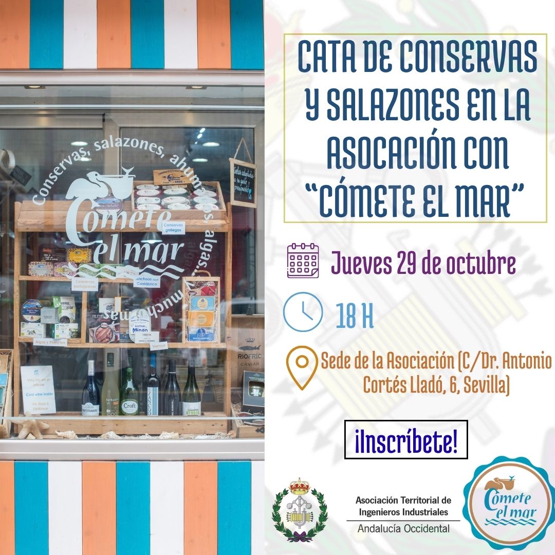CATA DE CONSERVAS Y SALAZONES EN LA ASOCIACIÓN CON «CÓMETE EL MAR»